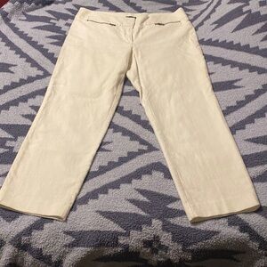 Loft.  Size 8 womens. Marisa cropped. Off white in color